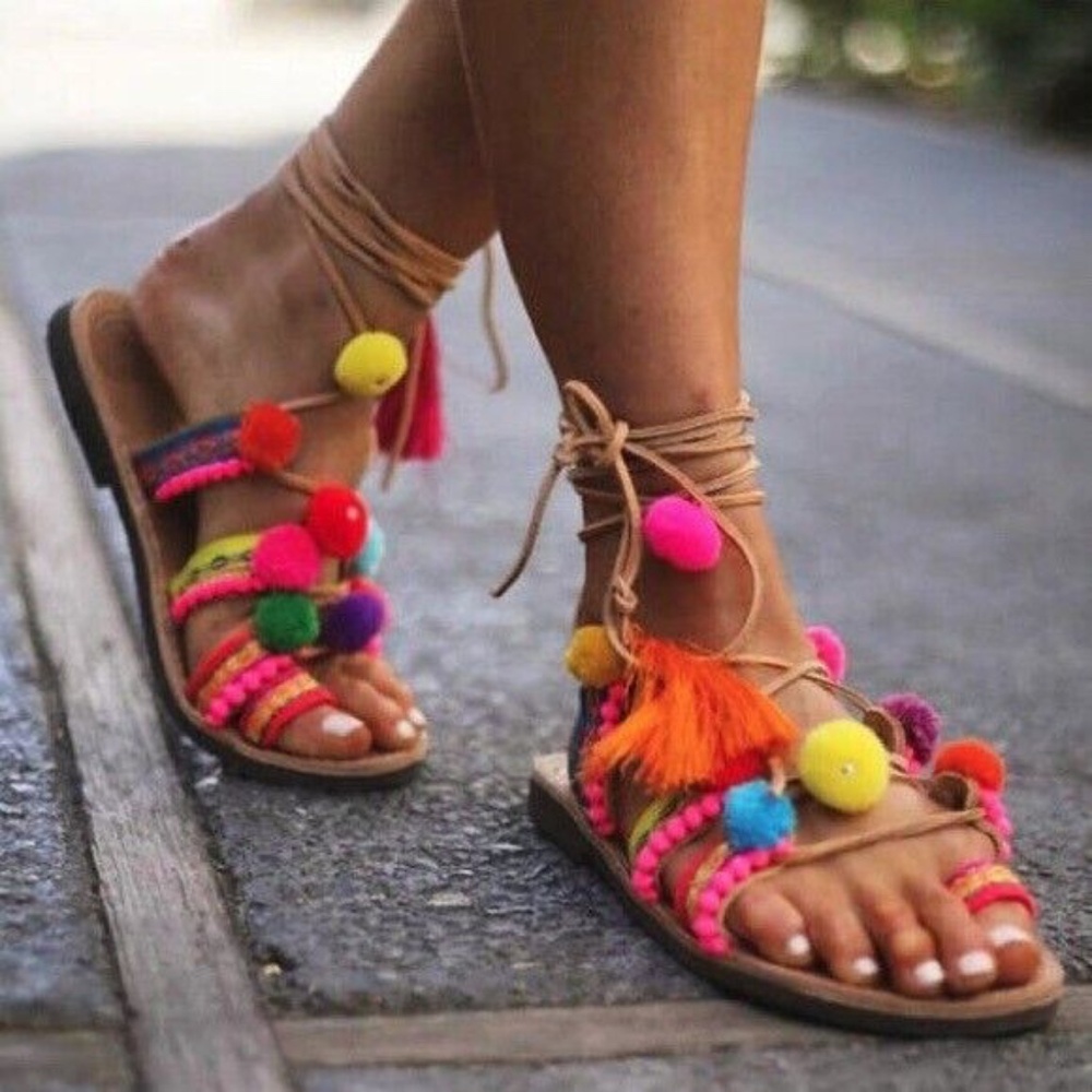 Catherine Malandrino Pomisha Womens  Lace Sandals 10